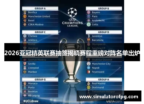 2026亚冠精英联赛抽签揭晓赛程重磅对阵名单出炉 2026亚冠精英联赛抽签揭晓赛程重磅对阵名单出炉