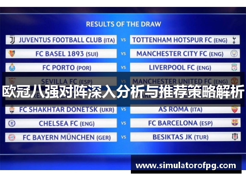 欧冠八强对阵深入分析与推荐策略解析 欧冠八强对阵深入分析与推荐策略解析